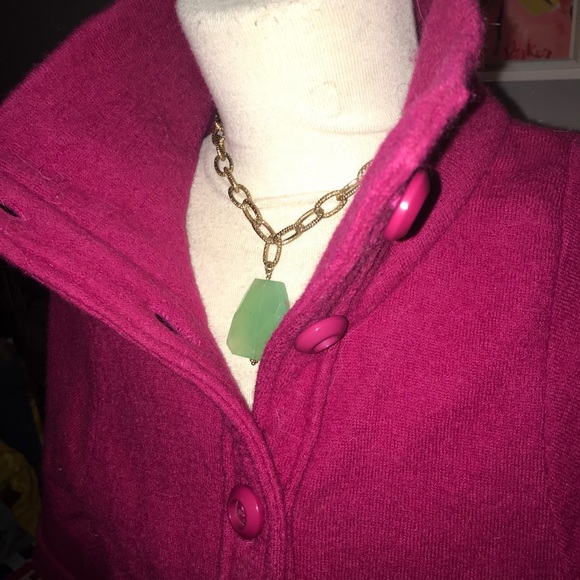 Beautiful fuchsia wool jacket - Picture 3 of 3